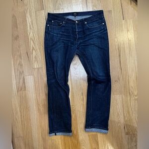 A.P.C. Men's New Cure H Straight denim Jeans button fly size 35-36